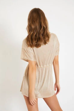 Tunique De Plage Courte Brillante MILDAÉ ALACADEZA -Livia Soldes 20e mildae alacadez zfj18 dos