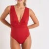 Maillot De Bain Une Pièce Rouge Cerise CARLA CABOURG -Livia Soldes 21e carla cabourg 41n89 dev 1