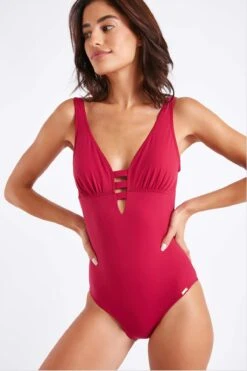 Maillot De Bain Une Pièce Rose Framboise EMIKA PORTOFINO -Livia Soldes 21e emika portofino zgq63 dev1