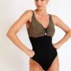 Maillot De Bain 1 Pièce Noir à Rayures FRIDA GOELIA -Livia Soldes 21e frida goelia jna01 dev