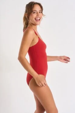 Maillot De Bain Une Pièce Rouge Cerise JOVANIE CABOURG -Livia Soldes 21e jovanie cabourg 41n89 dev4 1