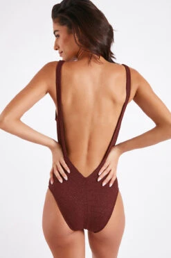 Maillot De Bain Une Pièce Chocolat ABALAI NASAYA 13 Maillot De Bain Une Pièce Chocolat ABALAI NASAYA -Livia Soldes 22e abalai nasaya kbp98 dos
