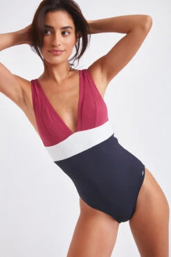 Maillot De Bain Une Pièce Bleu Marine ALAMEDA TAMARINDO