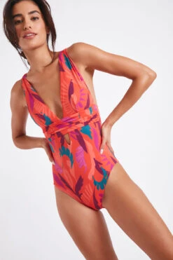 Maillot De Bain Une Pièce Papaye CAROLINA COLOREA -Livia Soldes 22e carolina colore zhk23 dev