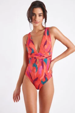 Maillot De Bain Une Pièce Papaye CAROLINA COLOREA -Livia Soldes 22e carolina colore zhk23 dev2