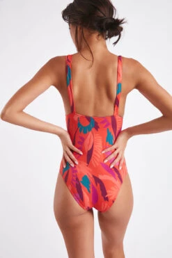Maillot De Bain Une Pièce Papaye CAROLINA COLOREA -Livia Soldes 22e carolina colore zhk23 dos