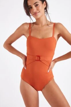 Maillot De Bain Une Pièce Orange Paprika DATEA YOCOA -Livia Soldes 22e datea yocoa won92 dev1
