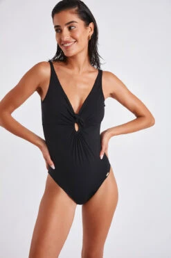 Maillot De Bain Une Pièce Noir EMAYA PORTOFINO