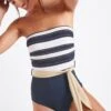 Maillot De Bain Une Pièce Bleu Marine EQUIA BARDANE -Livia Soldes 22e equia bardane zgv06 dev
