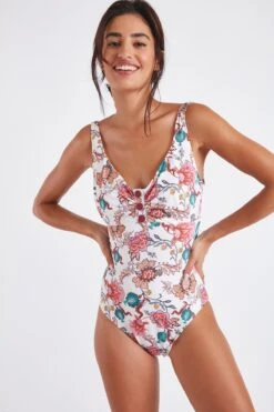 Maillot De Bain Une Pièce écru FRIDA ERLEA -Livia Soldes 22e frida erlea zhc11 dev1