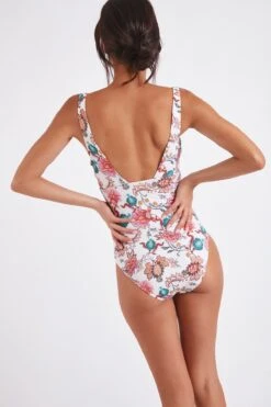 Maillot De Bain Une Pièce écru FRIDA ERLEA -Livia Soldes 22e frida erlea zhc11 dos