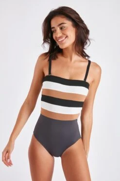 Maillot De Bain Une Pièce Bustier Anthracite LEONIE OSTEA 9 Maillot De Bain Une Pièce Bustier Anthracite LEONIE OSTEA -Livia Soldes 22e leonie ostea 41n70 dev