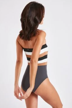 Maillot De Bain Une Pièce Bustier Anthracite LEONIE OSTEA 12 Maillot De Bain Une Pièce Bustier Anthracite LEONIE OSTEA -Livia Soldes 22e leonie ostea 41n70 dos