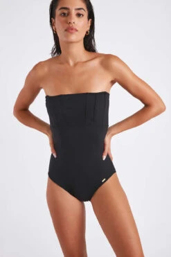 Maillot De Bain Une Pièce Noir LEOYA PORTOFINO