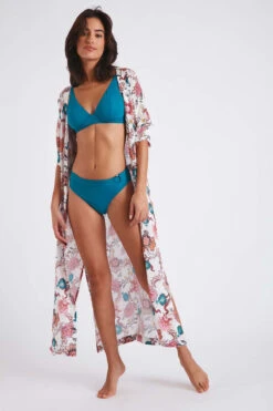 Robe De Plage écrue Imprimé Floral LISLORA VOILERLEA -Livia Soldes 22e lislora voilerl zhj11 dev1
