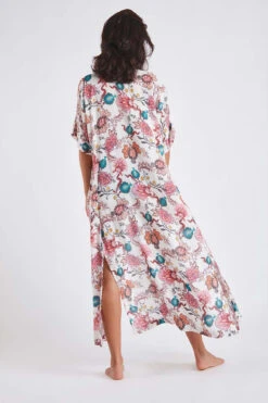 Robe De Plage écrue Imprimé Floral LISLORA VOILERLEA -Livia Soldes 22e lislora voilerl zhj11 dos