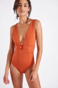 Maillot De Bain Une Pièce Orange Paprika LUCEA YOCOA -Livia Soldes 22e lucea yocoa won92 dev1