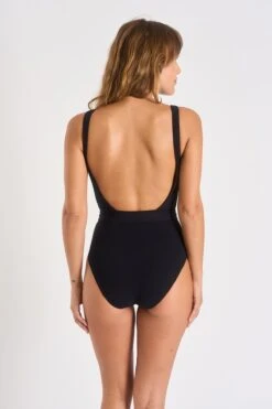 Maillot De Bain Une Pièce Noir Mandini Brehat -Livia Soldes 22e mandini brehat zgt01 dos 1