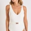 Maillot De Bain Une Pièce écru MANDINI BREHAT -Livia Soldes 22e mandini brehat zgt11 dev 1