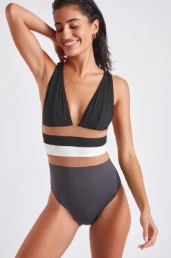 Maillot De Bain Une Pièce Anthracite NICOLE OSTEA -Livia Soldes 22e nicole ostea 41n70 dev4