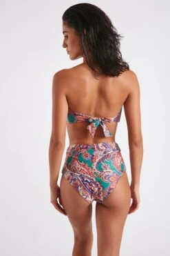 Maillot De Bain 2 Pièces Imprimé Coloré Patola & Cayoa Kasbah -Livia Soldes 22e patola kasbah kbm47 cayoa nasaya kbm47 dos