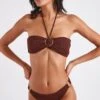 Maillot De Bain 2 Pièces Marron Patola & Noblea Nasaya
