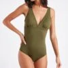 Maillot De Bain Une Pièce Kaki SYBILLE BOHIMIA