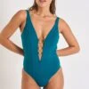 Maillot De Bain 1 Pièce Bleu Paon ABALAI BELEZAS 2 Maillot De Bain 1 Pièce Bleu Paon ABALAI BELEZAS -Livia Soldes 23e abalai belezas 41n26 dev