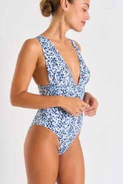 Maillot De Bain 1 Pièce Bleu CAROLINA HINOKI -Livia Soldes 23e carolina hinoki zhw56 dev3