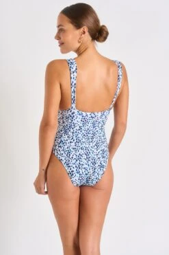 Maillot De Bain 1 Pièce Bleu CAROLINA HINOKI -Livia Soldes 23e carolina hinoki zhw56 dos