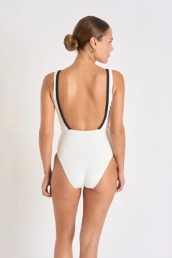 Maillot De Bain 1 Pièce écru EUGENIA PAIMPOL -Livia Soldes 23e eugenia paimpol zgt11 dos1