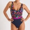 Maillot De Bain 1 Pièce Marine à Imprimé GEORGIA CARTAGENA -Livia Soldes 23e georgia cartagena zhs06 dev1