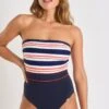 Maillot De Bain 1 Pièce Bustier Marine à Rayures ISABEL BERKANE -Livia Soldes 23e isabel berkane zhr06 dev2