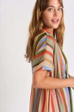 Tunique écrue Rayées LIZAE GOLFITO 11 Tunique écrue Rayées LIZAE GOLFITO -Livia Soldes 23e lizae golfito zhu11 dos2