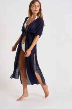 Tunique Marine LIZAE SOLOBEACH -Livia Soldes 23e lizae solobeach lhy06 dev3