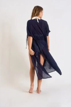 Tunique Marine LIZAE SOLOBEACH -Livia Soldes 23e lizae solobeach lhy06 dos