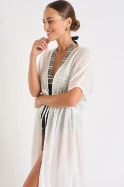 Tunique écrue LIZAE SOLOBEACH -Livia Soldes 23e lizae solobeach lhy11 dev3