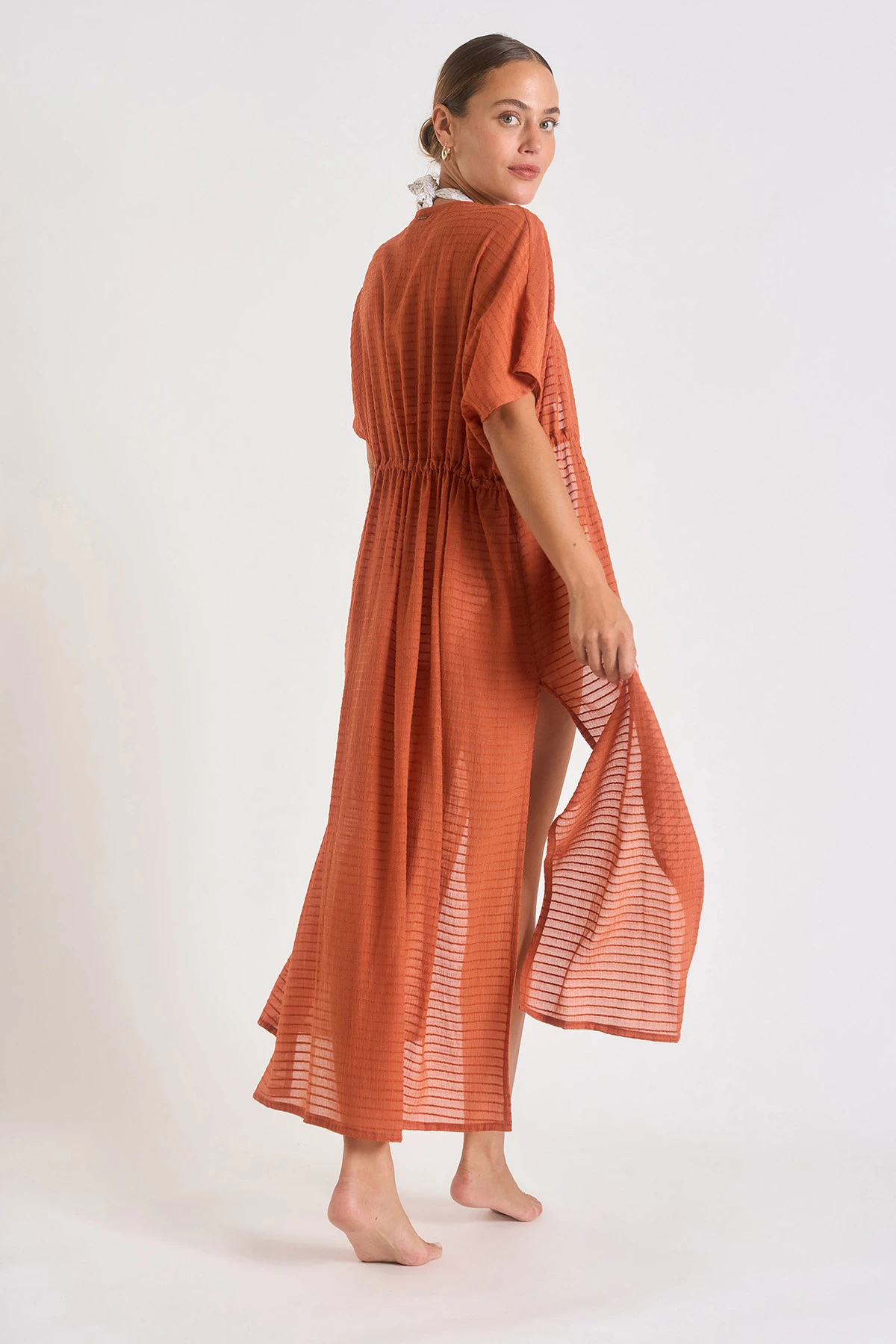 Tunique Paprika LIZAE SOLOBEACH 9 Tunique Paprika LIZAE SOLOBEACH – Image 7