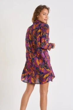 Chemise Bleu Foncé à Motifs NOLIE VOILGAMBEYA -Livia Soldes 23e nolie voilgambeya zhx86 dos