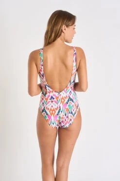 Maillot De Bain 1 Pièce écru à Motifs ULTIMA MAKASSAR -Livia Soldes 23e ultima makassar zhs11 dos