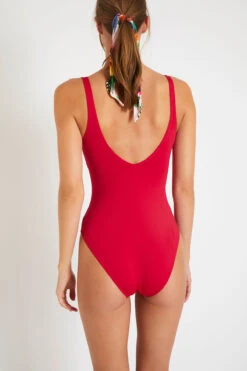 Maillot De Bain Une Pièce Rose Framboise NANCIE LAVANDOU -Livia Soldes 71e nancie lavandou 41n29 dos